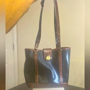 *SALE*Brahmin Tuscan Vintage Bucket Bag w Free Brahmin Recycle Logo Bag!